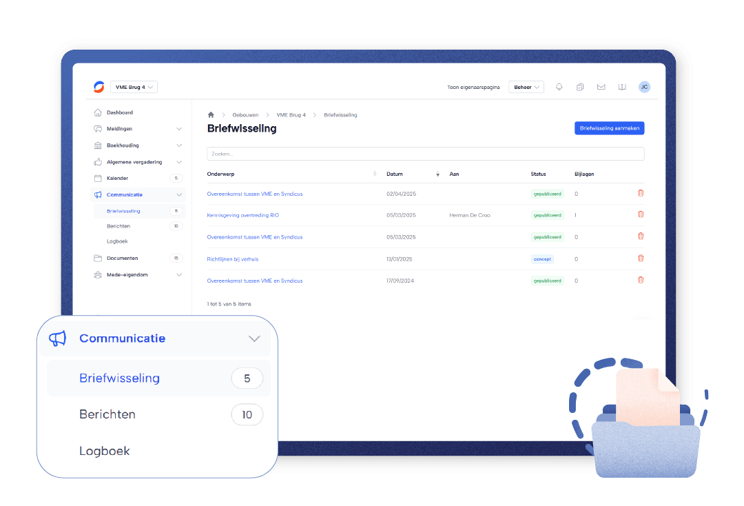 Documenten en sjablonen voor je VME